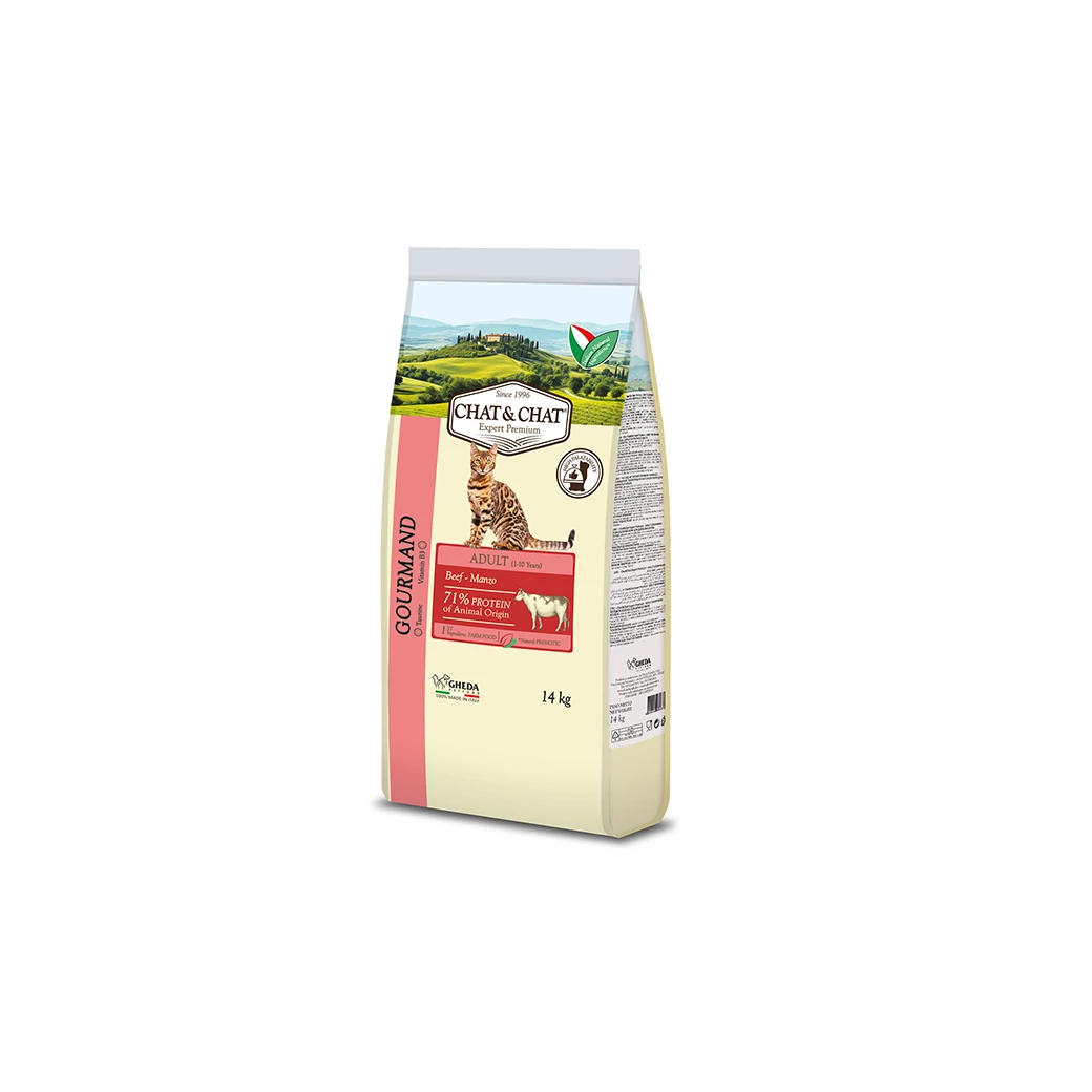 Gheda Chat&Chat GOURMAND 14kg (marhával)