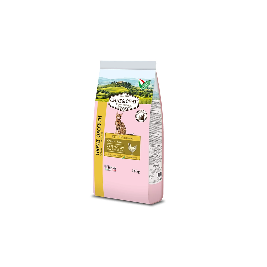 Gheda Chat&Chat KITTEN 14kg (csirkével)