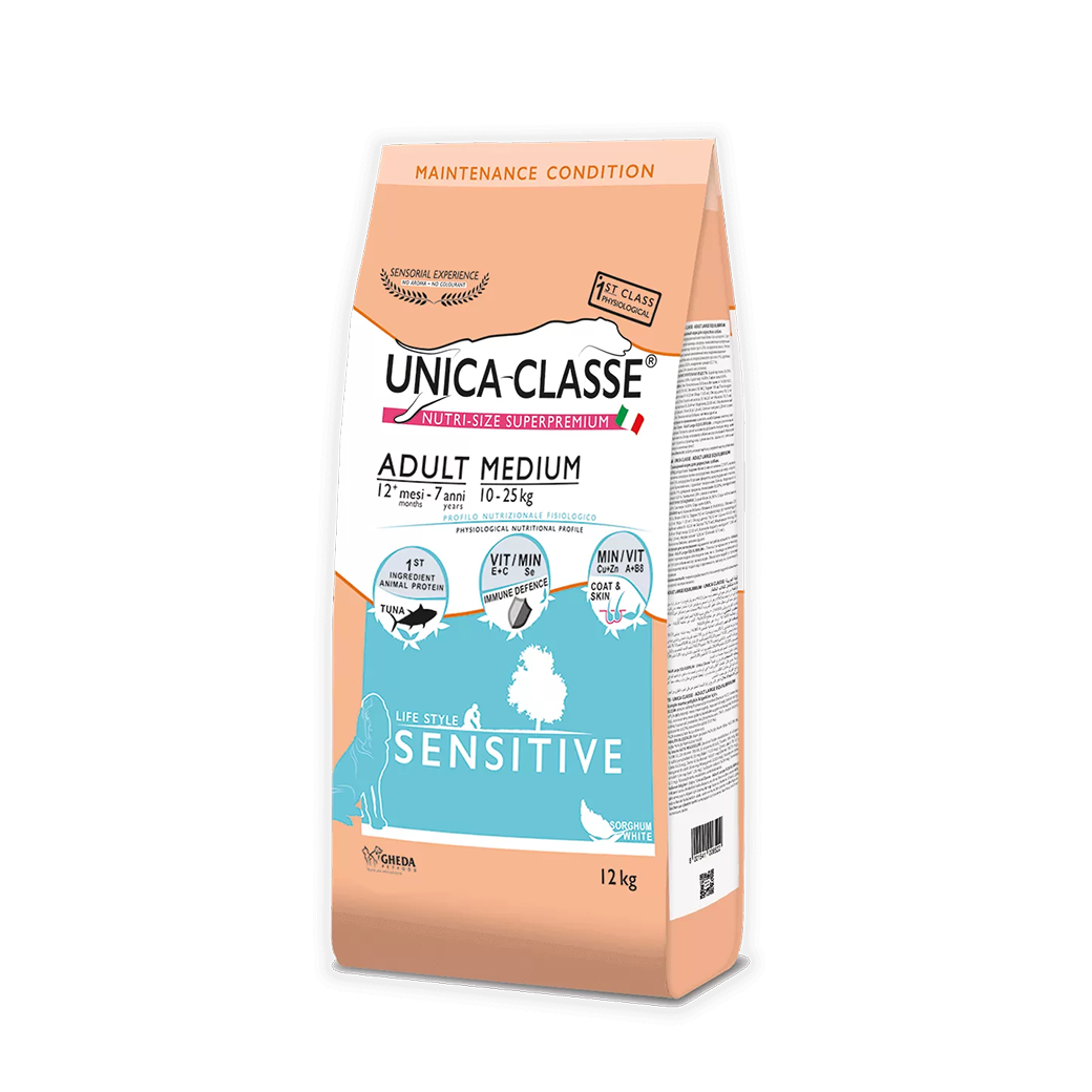 Gheda Unica Classe Adult Medium Sensitive 12kg (tonhallal)