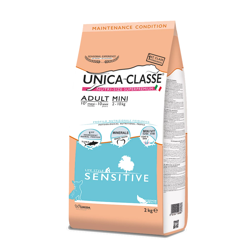 Gheda Unica Classe Adult Mini Sensitive 2kg (tonhallal)