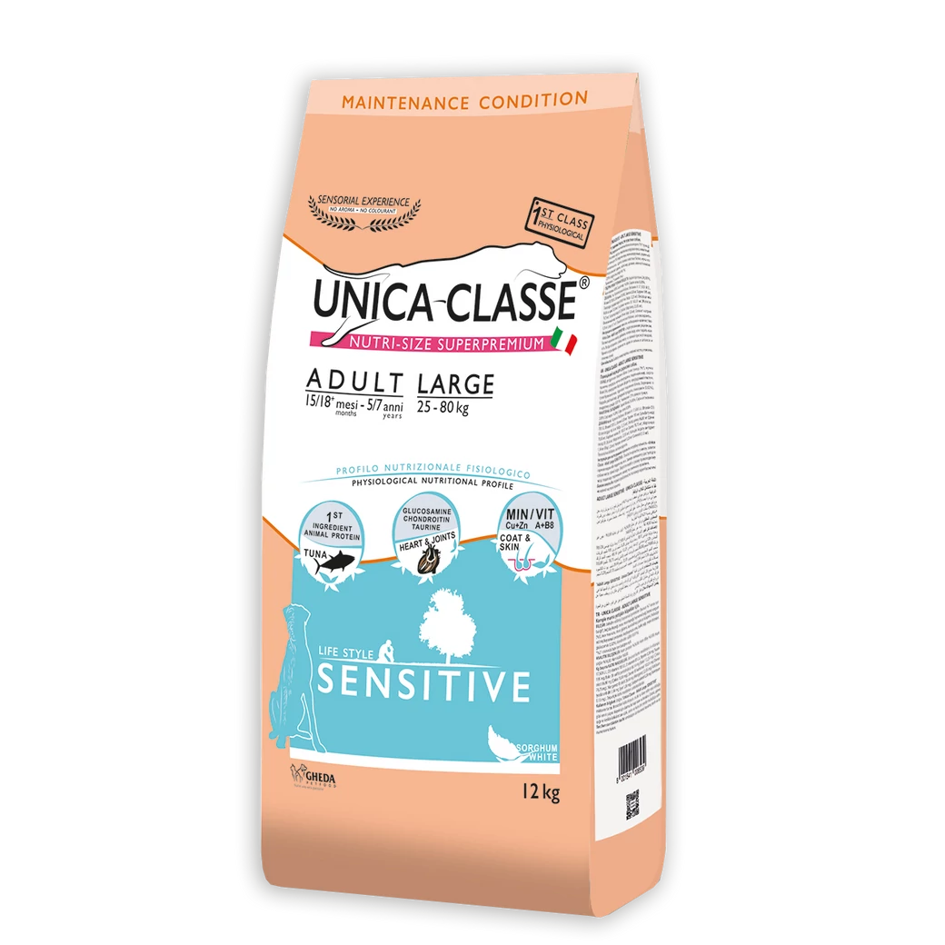 Gheda Unica Classe Adult Large Sensitive 12kg (tonhallal)