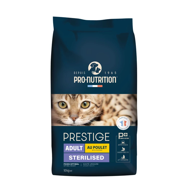 Pro-Nutrition Prestige Cat Adult Sterilized Chicken (10kg, csirkével)