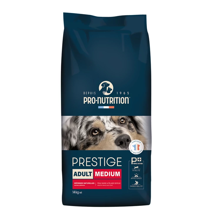 Pro-Nutrition Prestige Adult Medium (14kg, sertéssel és almával) 