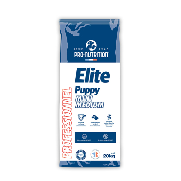 Pro-Nutrition Elite Puppy Mini/Medium 20kg (kacsával és pulykával)