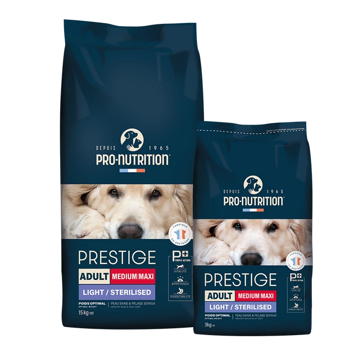 Pro-Nutrition Prestige Adult Medium/Maxi Light (sertéssel és articsókával)