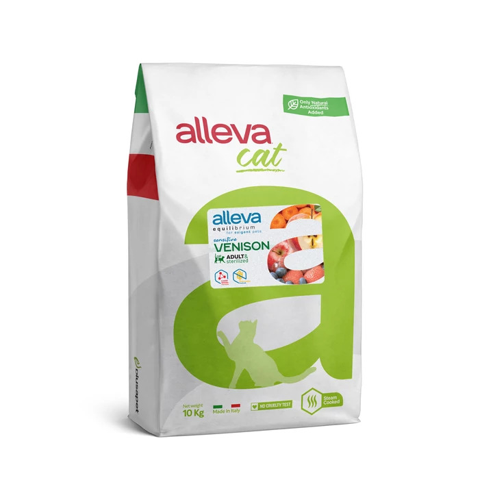 Alleva Equilibrium Cat Sensitive Venison (10kg, szarvassal)