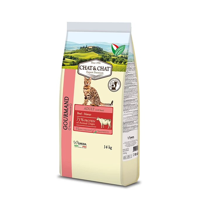 Gheda Chat&Chat GOURMAND 14kg (marhával)