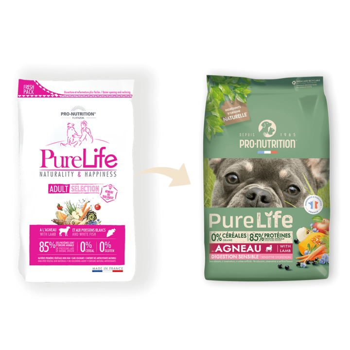Pro-Nutrition PureLife Adult Selection (báránnyal és fehér hallal)