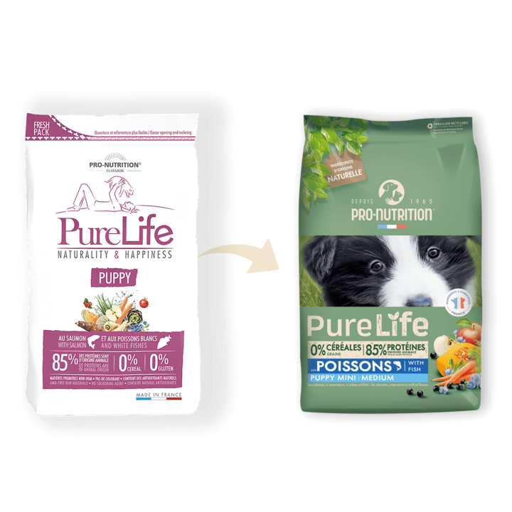 Pro-Nutrition PureLife Puppy (lazaccal és fehér hallal)