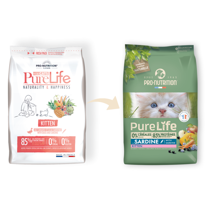 Pro-Nutrition PureLife Cat Kitten (kacsával és szardíniával)