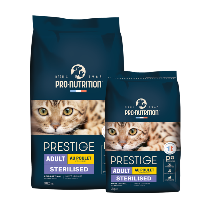 Pro-Nutrition Prestige Cat Adult Sterilized Chicken (csirkével és sertéssel)