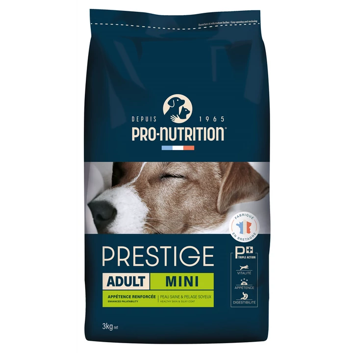 Pro-Nutrition Prestige Adult Mini (3kg, sertéssel és répával)