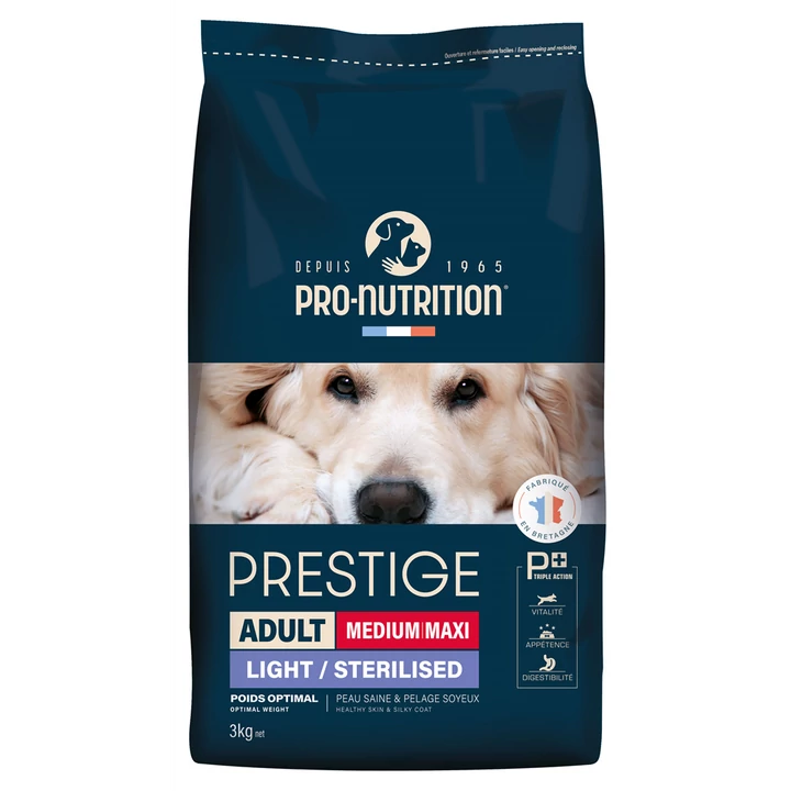 Pro-Nutrition Prestige Adult Medium/Maxi Light (3kg, sertéssel és articsókával)