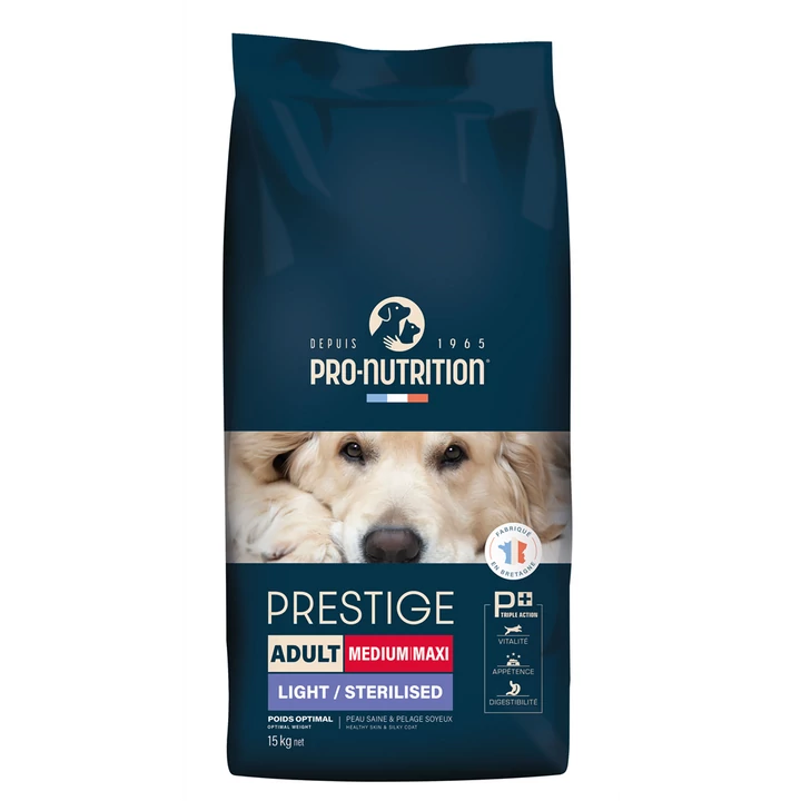 Pro-Nutrition Prestige Adult Medium/Maxi Light (15kg, sertéssel és articsókával)