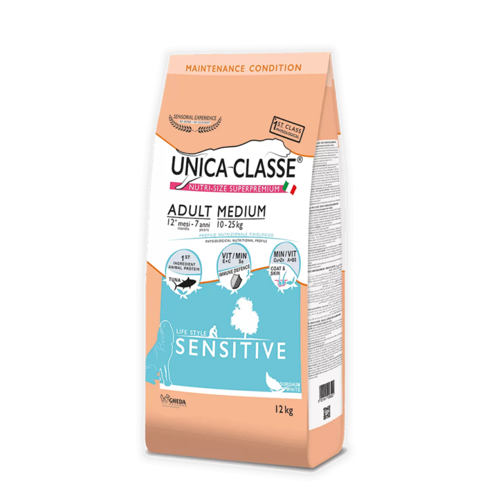 Gheda Unica Classe Adult Medium Sensitive 12kg (tonhallal)