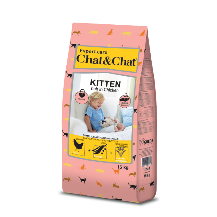 Gheda Chat&Chat Kitten 15kg (csirkével)