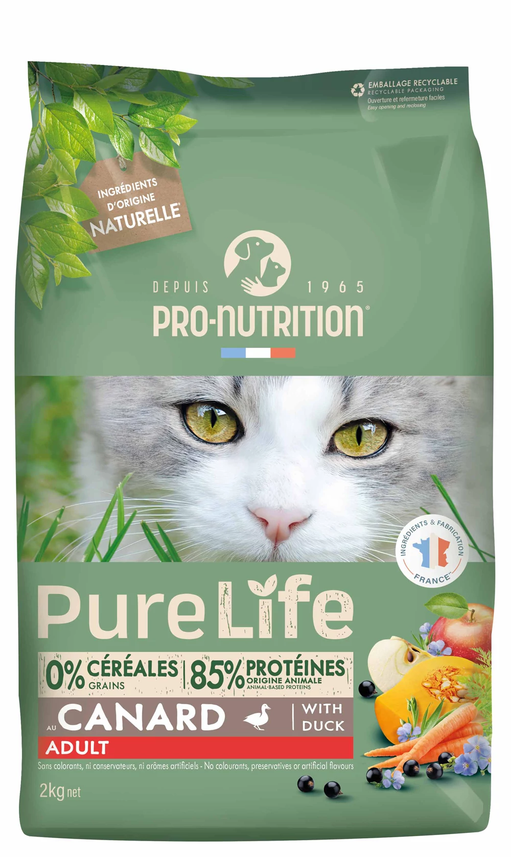 Pro-Nutrition PureLife Cat Adult Duck (kacsával)