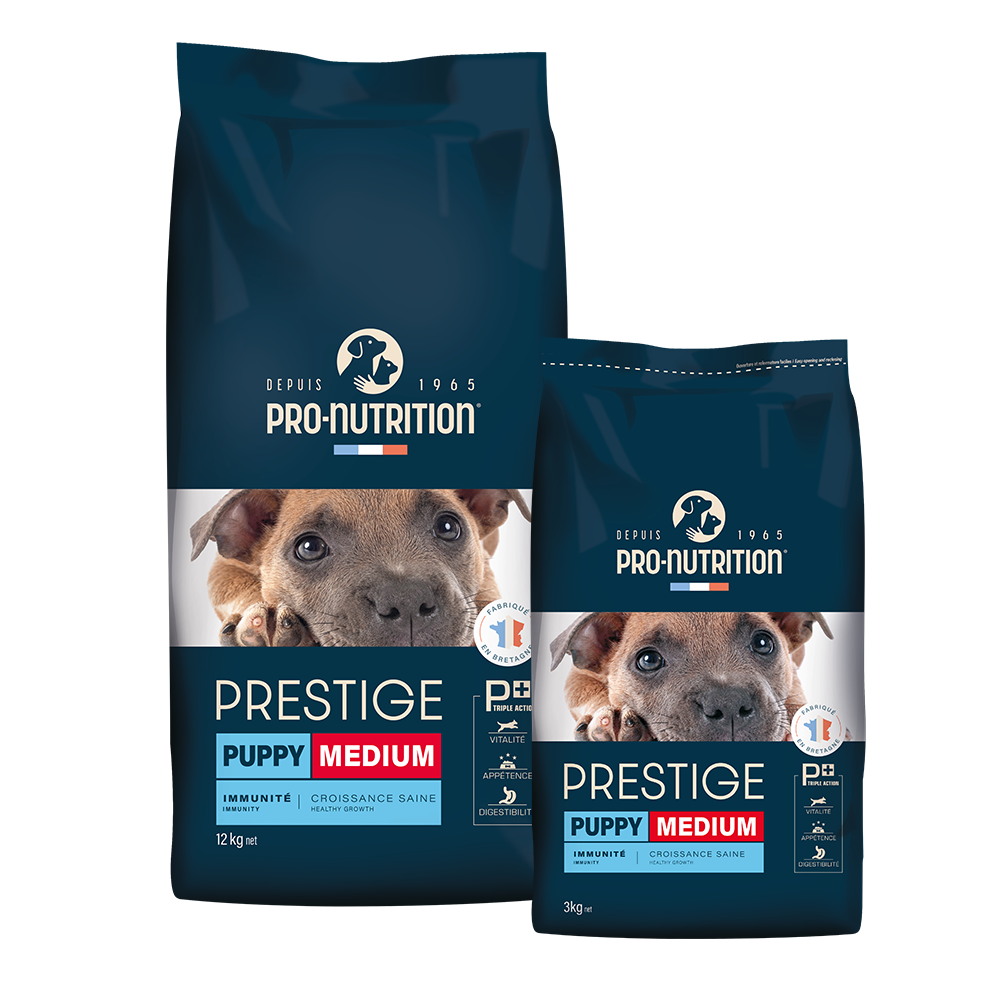 Pro-Nutrition Prestige Puppy Medium (kacsával és sertéssel)
