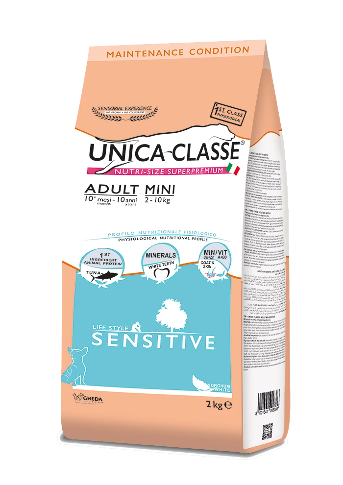 Gheda Unica Classe Adult Mini Sensitive 2kg (tonhallal)