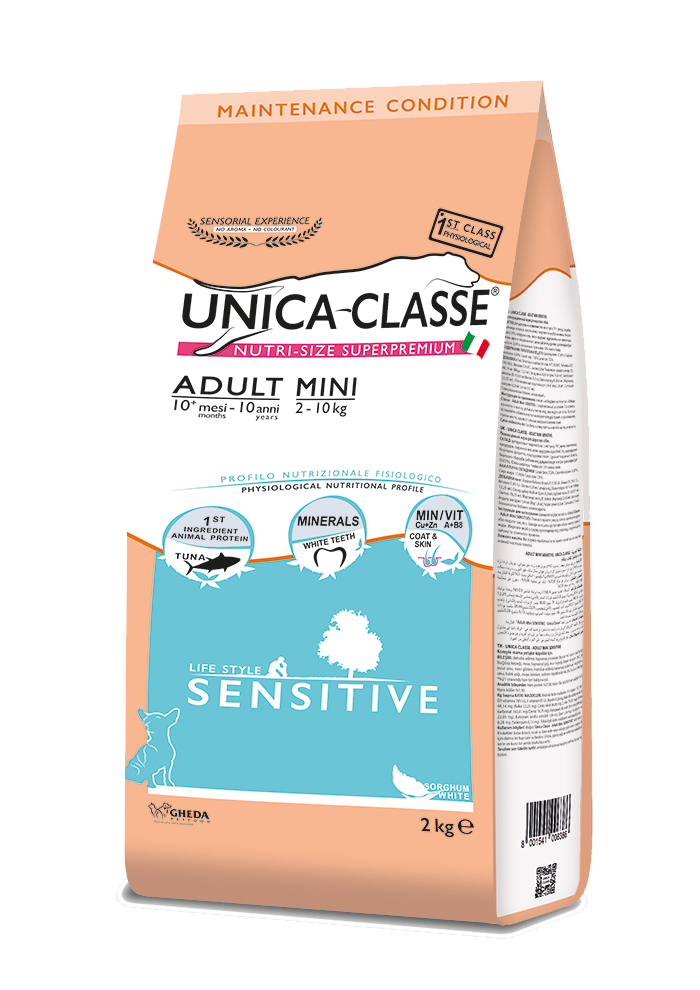 Gheda Unica Classe Adult Mini Sensitive 2kg (tonhallal)