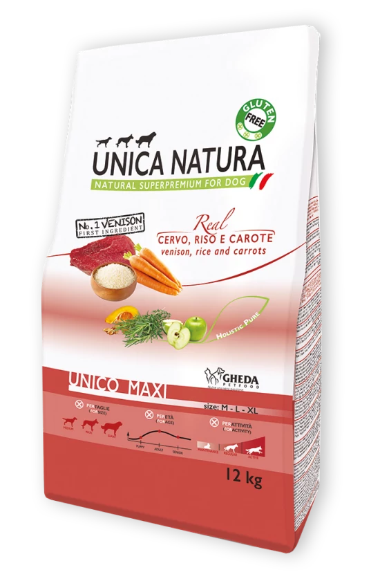 Unica Natura UNICO MEDIUM/MAXI 12kg (szarvassal)